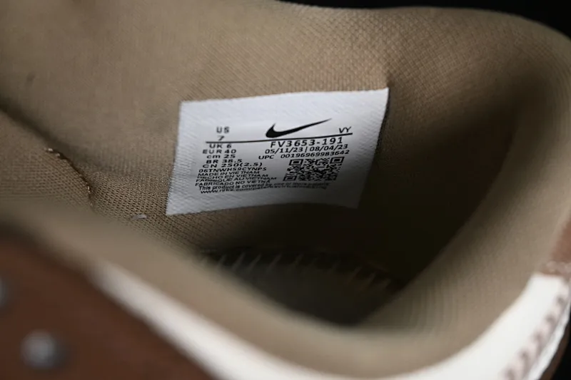 All categories Nk SB Dunk series Nk SB Dunk Low low-top sneakers Nk Dunk Low "Brown Plaid" white and brown stitching SB low-top casual sneakers FV3653-191